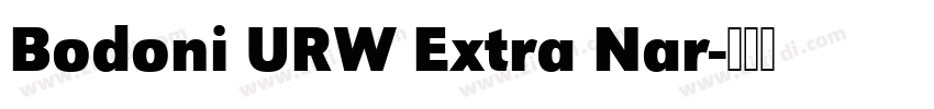 Bodoni URW Extra Nar字体转换